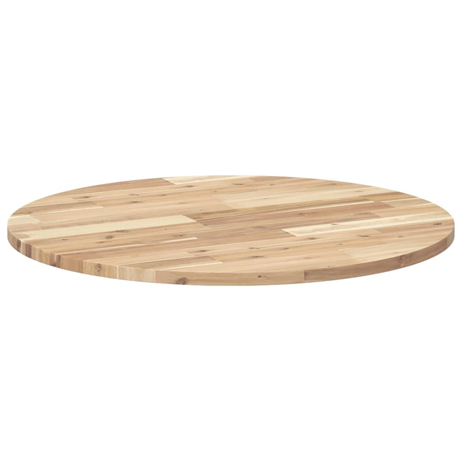 Tafelblad Rond Ø 50X2 Cm Massief Acaciahout Ø 70 x 2 cm Naturel (onafgewerkt)