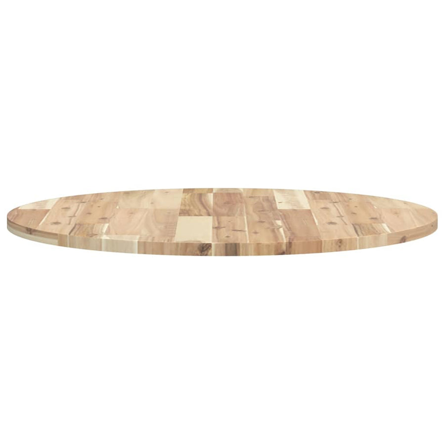 Tafelblad Rond Ø 50X2 Cm Massief Acaciahout Ø 70 x 2 cm Naturel (onafgewerkt)