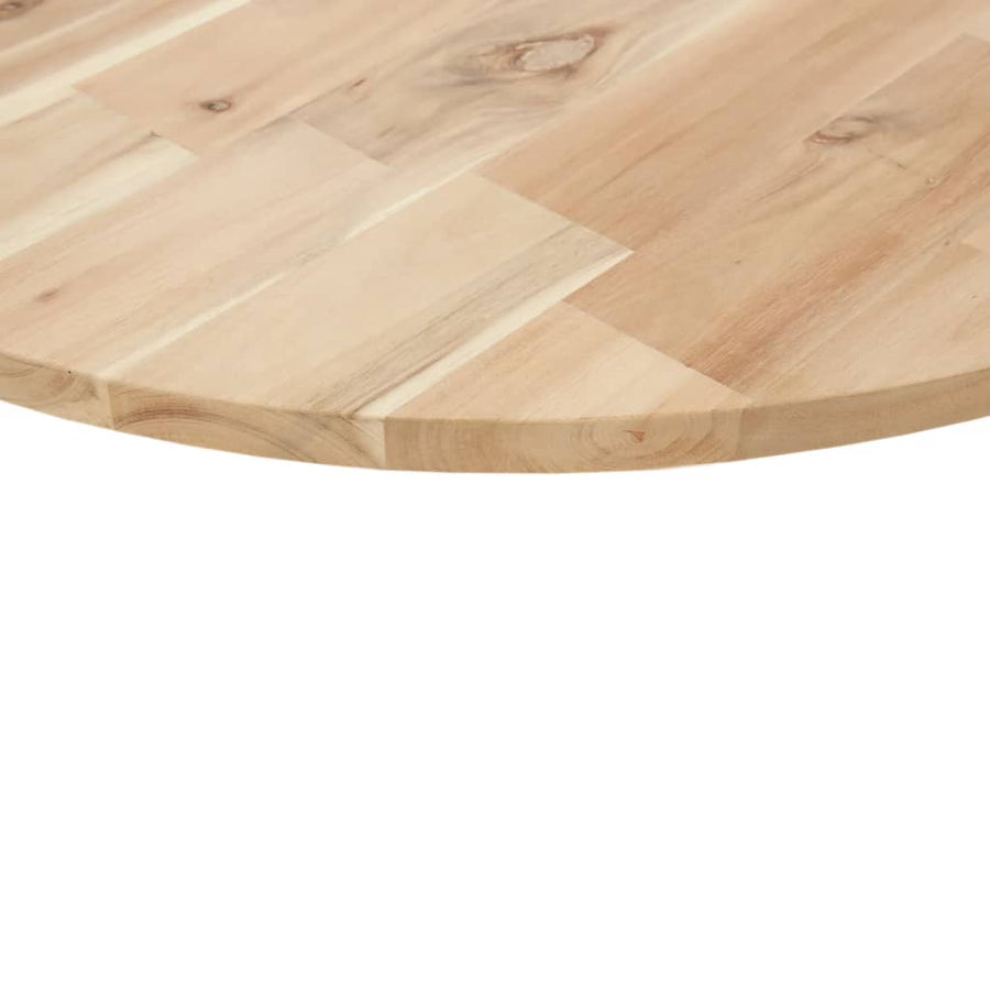 Tafelblad Rond Ø 50X2 Cm Massief Acaciahout Ø 70 x 2 cm Naturel (onafgewerkt)