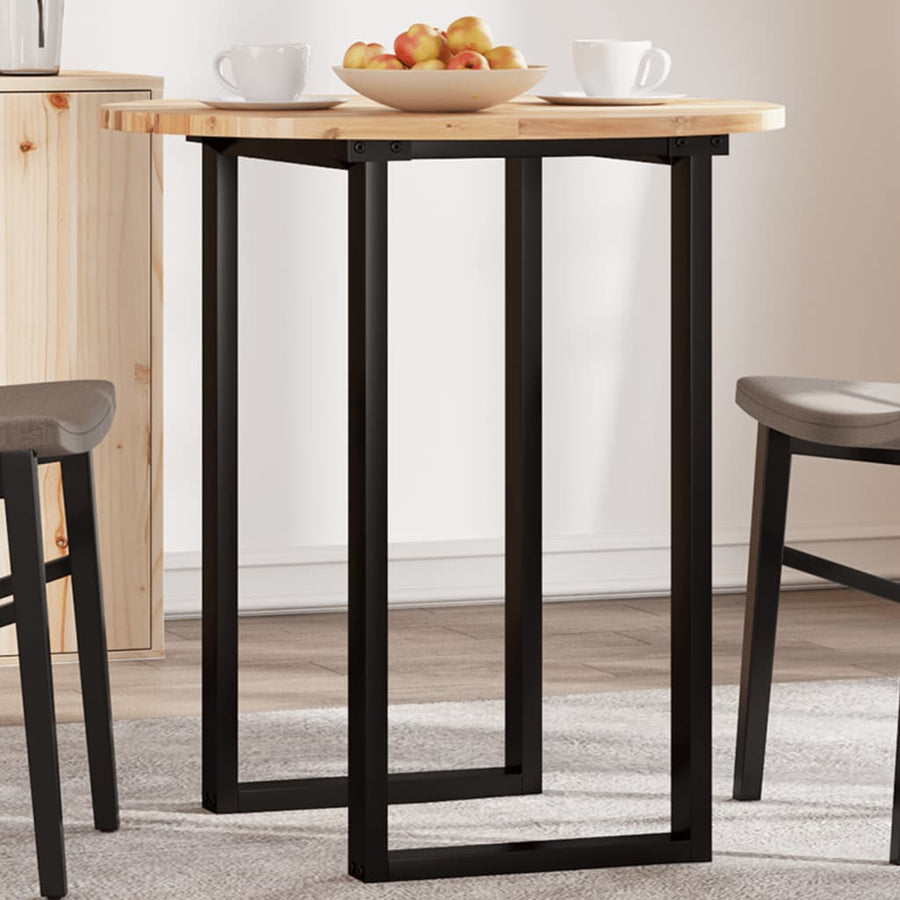 Tafelblad Rond Ø 50X2 Cm Massief Acaciahout Ø 70 x 2 cm Naturel (onafgewerkt)