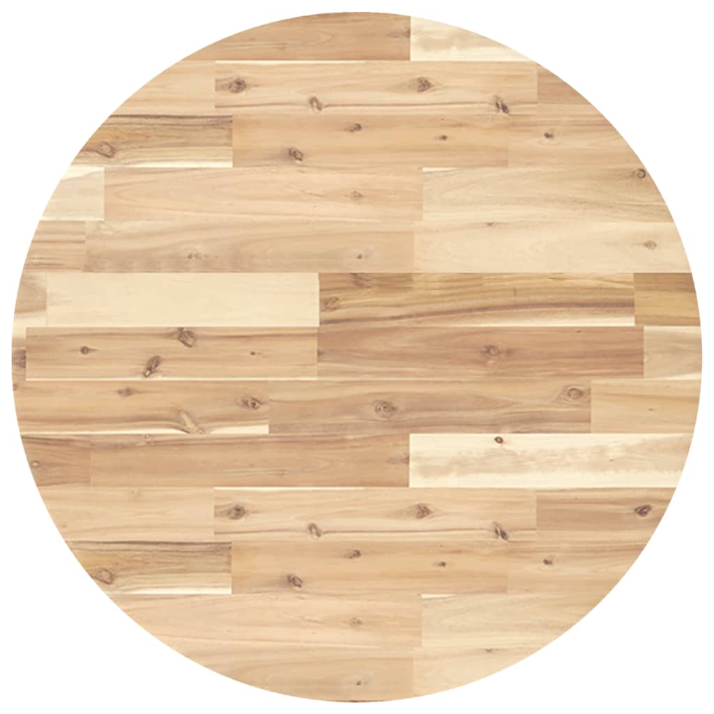 Tafelblad rond Ø 70x4 cm massief acaciahout