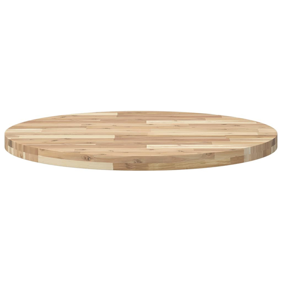 Tafelblad rond Ø 80x4 cm massief acaciahout