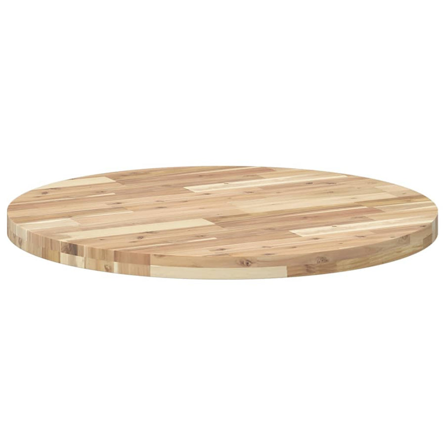 Tafelblad rond Ø 80x4 cm massief acaciahout