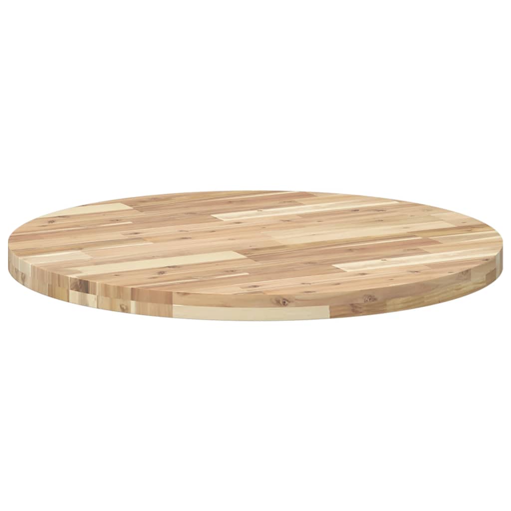 Tafelblad rond Ø 80x4 cm massief acaciahout