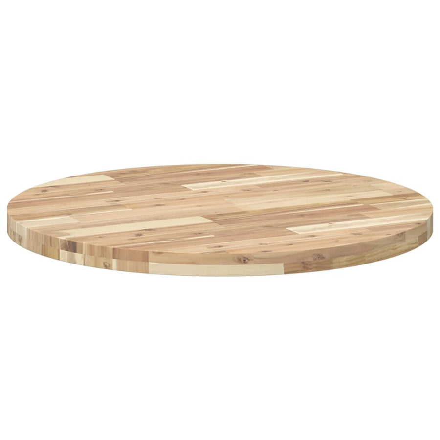 Tafelblad rond Ø 80x4 cm massief acaciahout