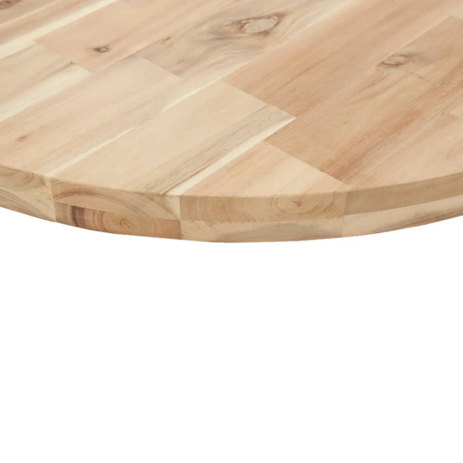 Tafelblad rond Ø 80x4 cm massief acaciahout