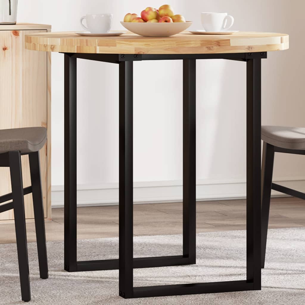 Tafelblad rond Ø 80x4 cm massief acaciahout