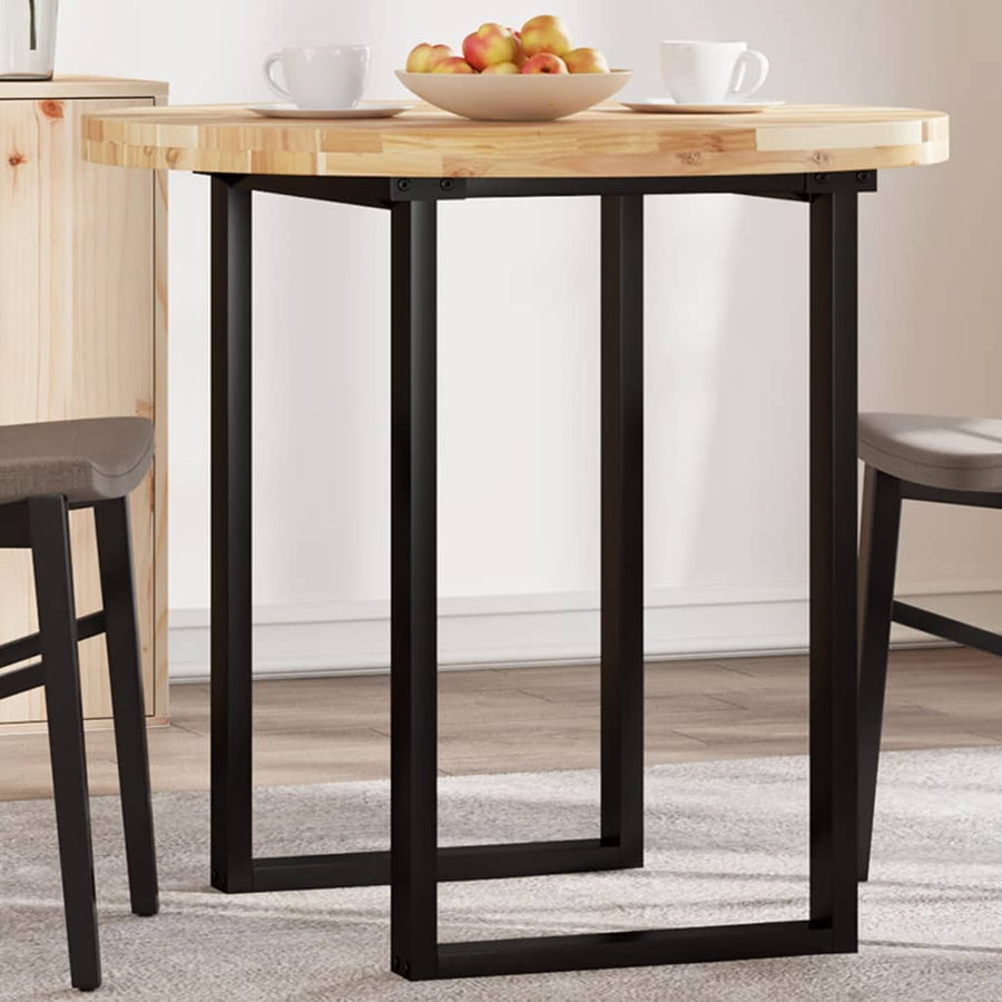 Tafelblad rond Ø 80x4 cm massief acaciahout