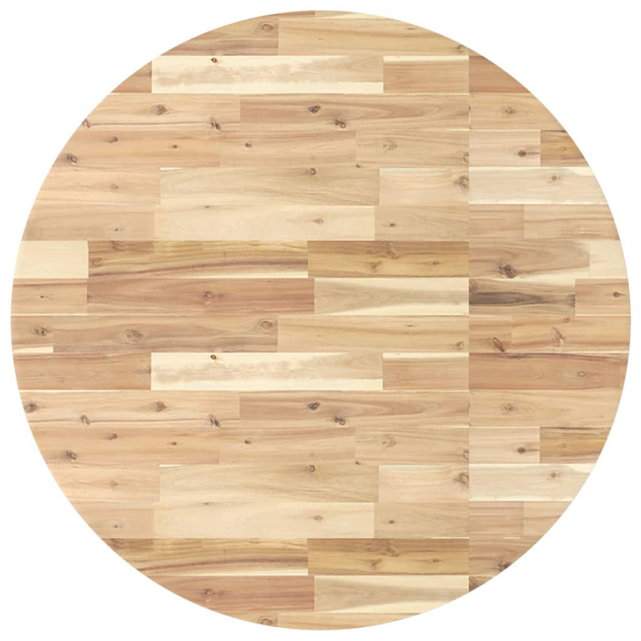 Tafelblad rond Ø 90x4 cm massief acaciahout