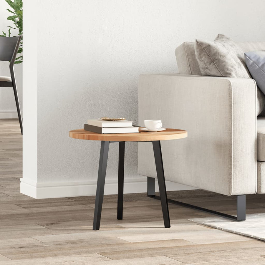 Tafelblad Rond Massief Acaciahout Ø 50 x 2 cm Olie-afwerking