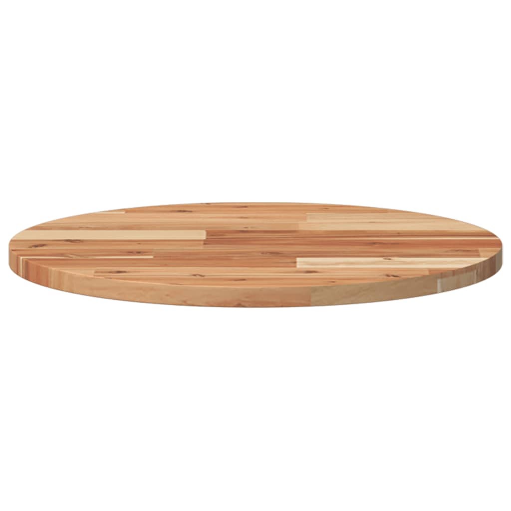 Tafelblad Rond Massief Acaciahout Ø 50 x 2 cm Olie-afwerking