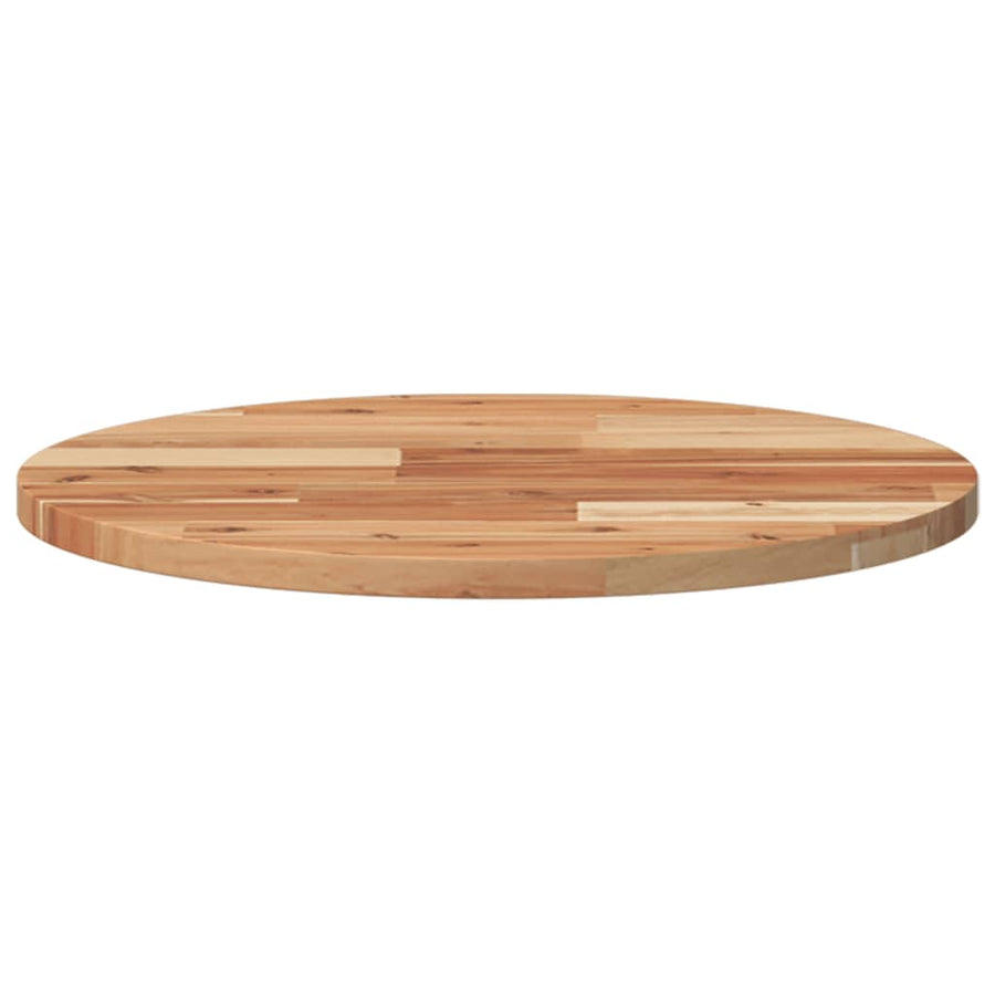 Tafelblad Rond Massief Acaciahout Ø 50 x 2 cm Olie-afwerking