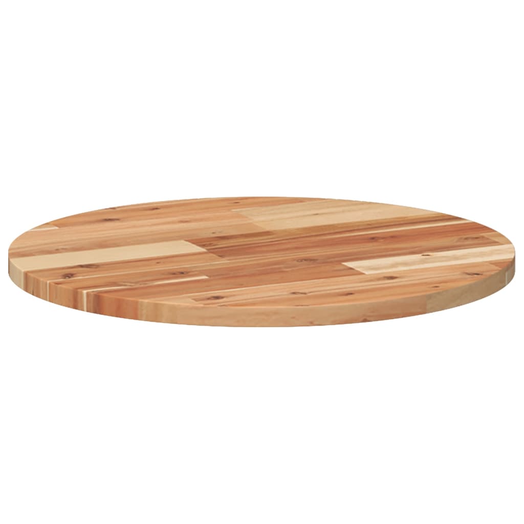 Tafelblad Rond Massief Acaciahout Ø 50 x 2 cm Olie-afwerking
