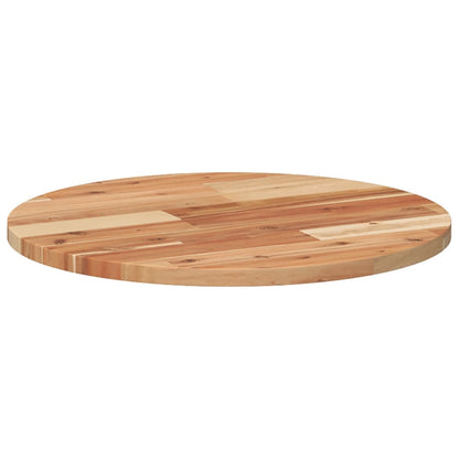 Tafelblad Rond Massief Acaciahout Ø 50 x 2 cm Olie-afwerking