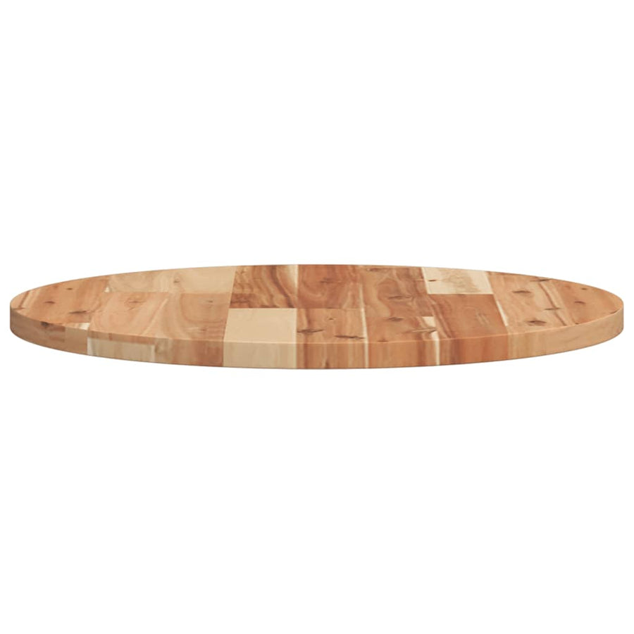 Tafelblad Rond Massief Acaciahout Ø 50 x 2 cm Olie-afwerking