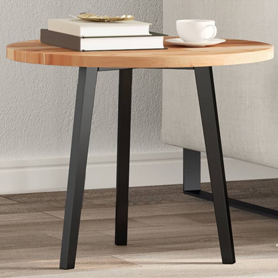 Tafelblad Rond Massief Acaciahout Ø 50 x 2 cm Olie-afwerking