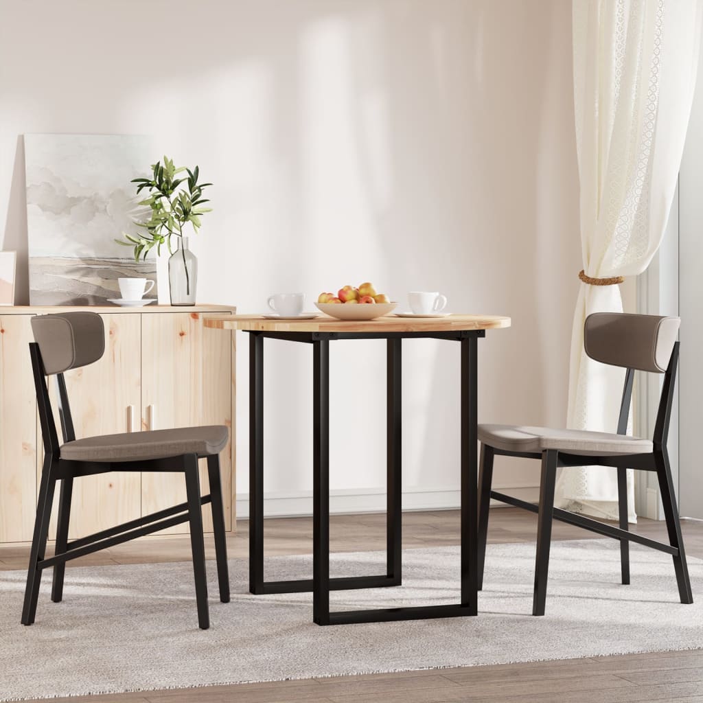 Tafelblad rond Ø 80x2 cm massief acaciahout
