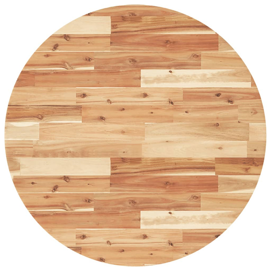 Tafelblad rond Ø 80x4 cm massief acaciahout