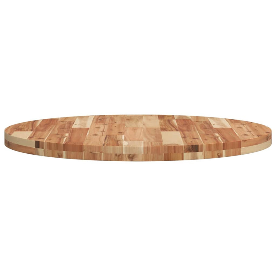 Tafelblad rond Ø 80x4 cm massief acaciahout