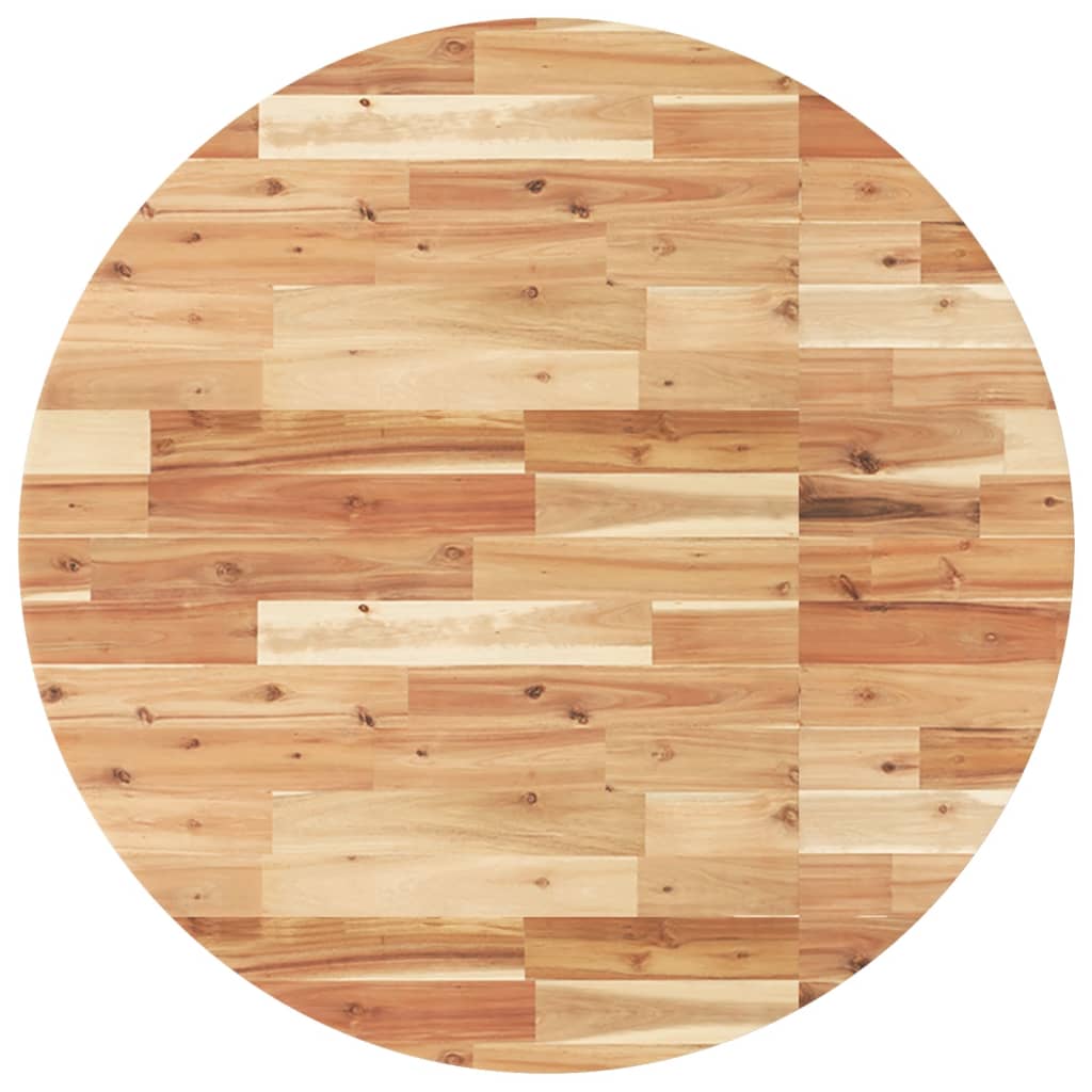 Tafelblad rond Ø 90x4 cm massief acaciahout