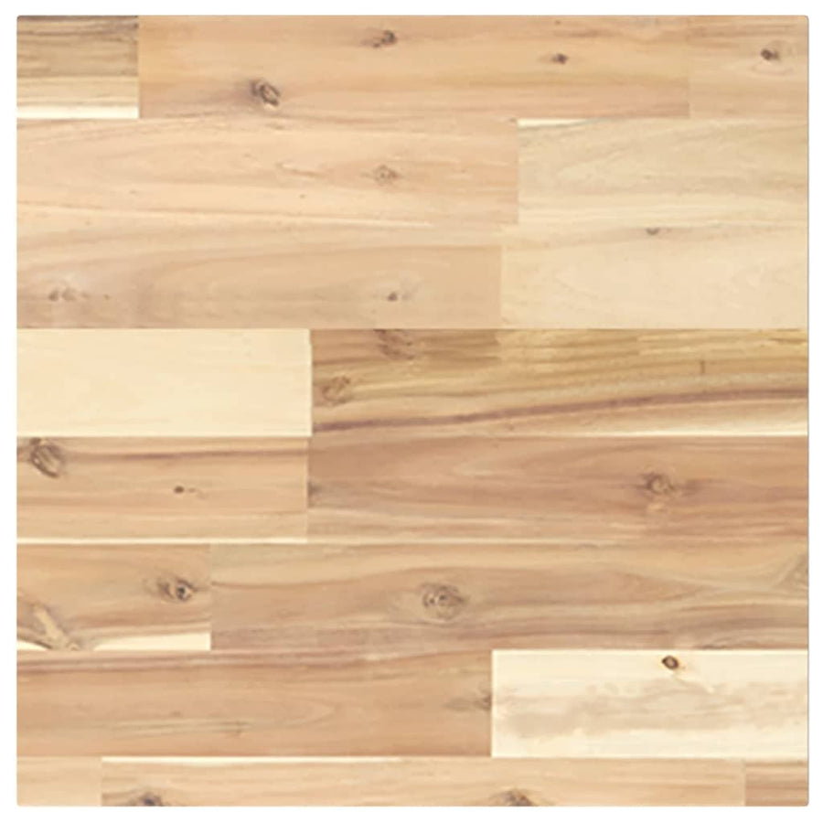 Tafelblad Vierkant Massief Acaciahout 40 x 40 x 2 cm Naturel (onafgewerkt)