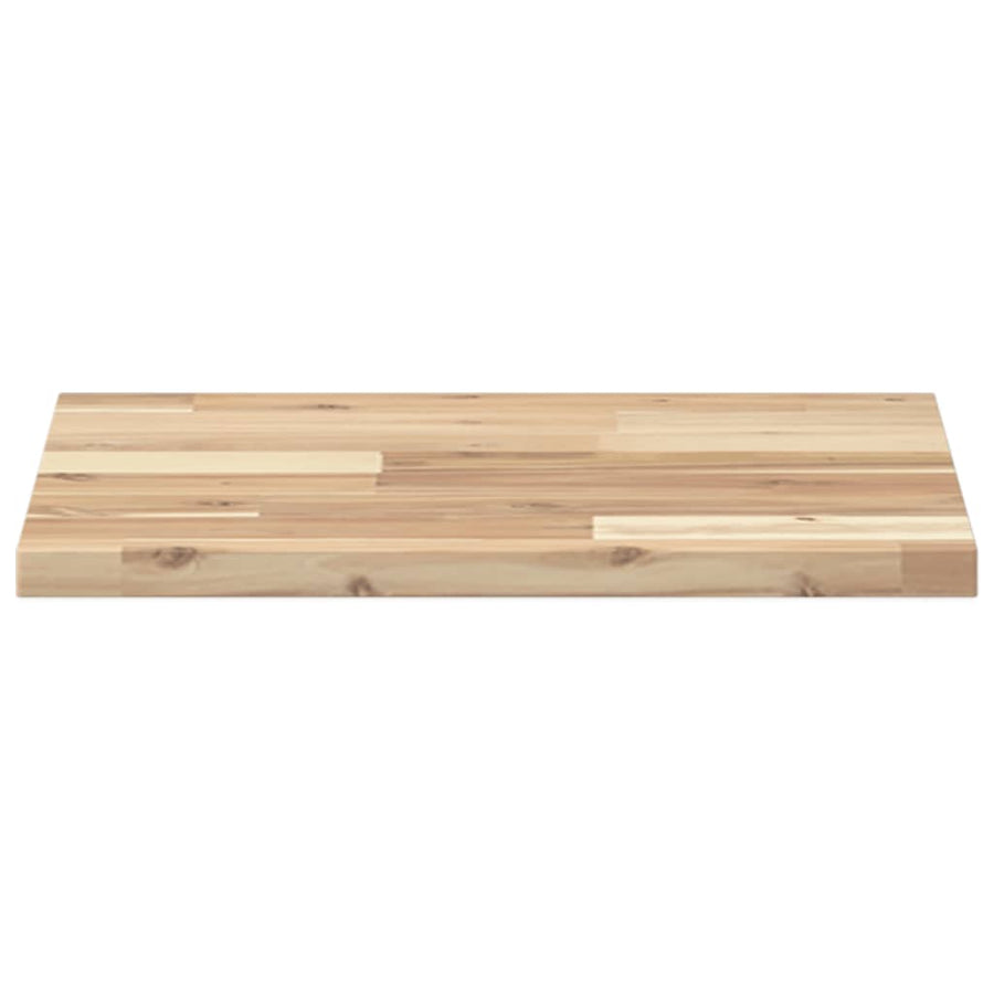 Tafelblad Vierkant Massief Acaciahout 40 x 40 x 2 cm Naturel (onafgewerkt)