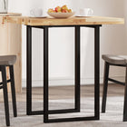 Tabletop square 70x70x4 cm solid acacia wood