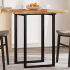 Tabletop square 70x70x4 cm solid acacia wood