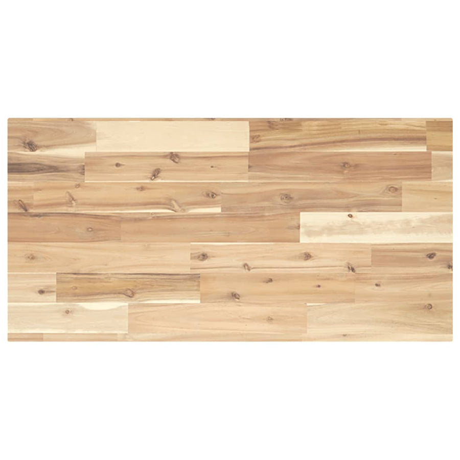 Tafelblad rechthoekig 80x40x2 cm massief acaciahout
