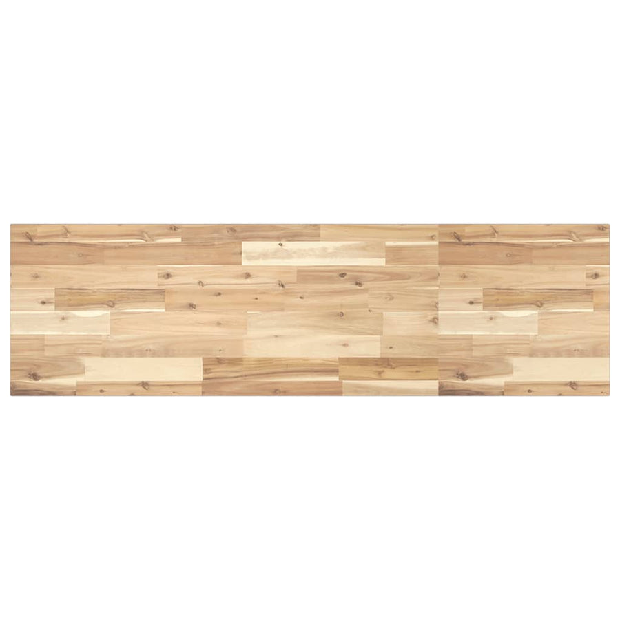 Tafelblad Rechthoekig Massief Acaciahout 120 x 40 x 2 cm Naturel (onafgewerkt)