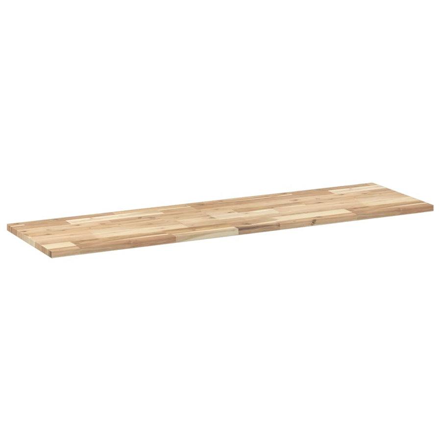 Tafelblad Rechthoekig Massief Acaciahout 120 x 40 x 2 cm Naturel (onafgewerkt)