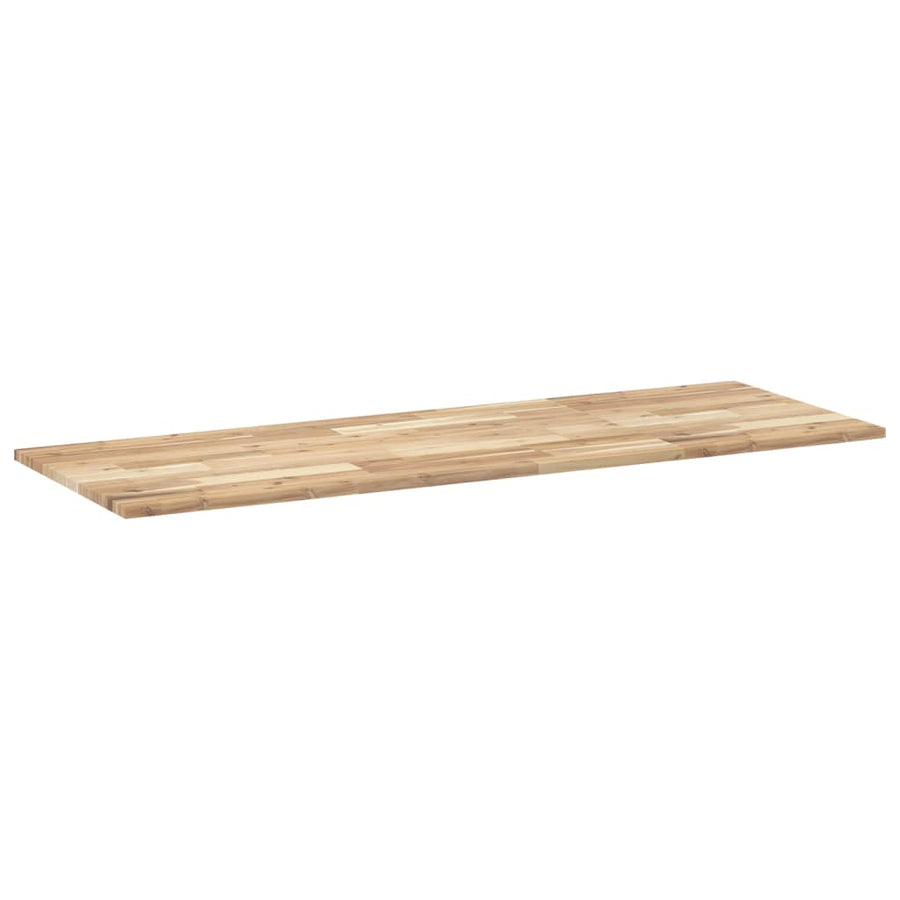 Tafelblad Rechthoekig Massief Acaciahout 120 x 50 x 2 cm Naturel (onafgewerkt)