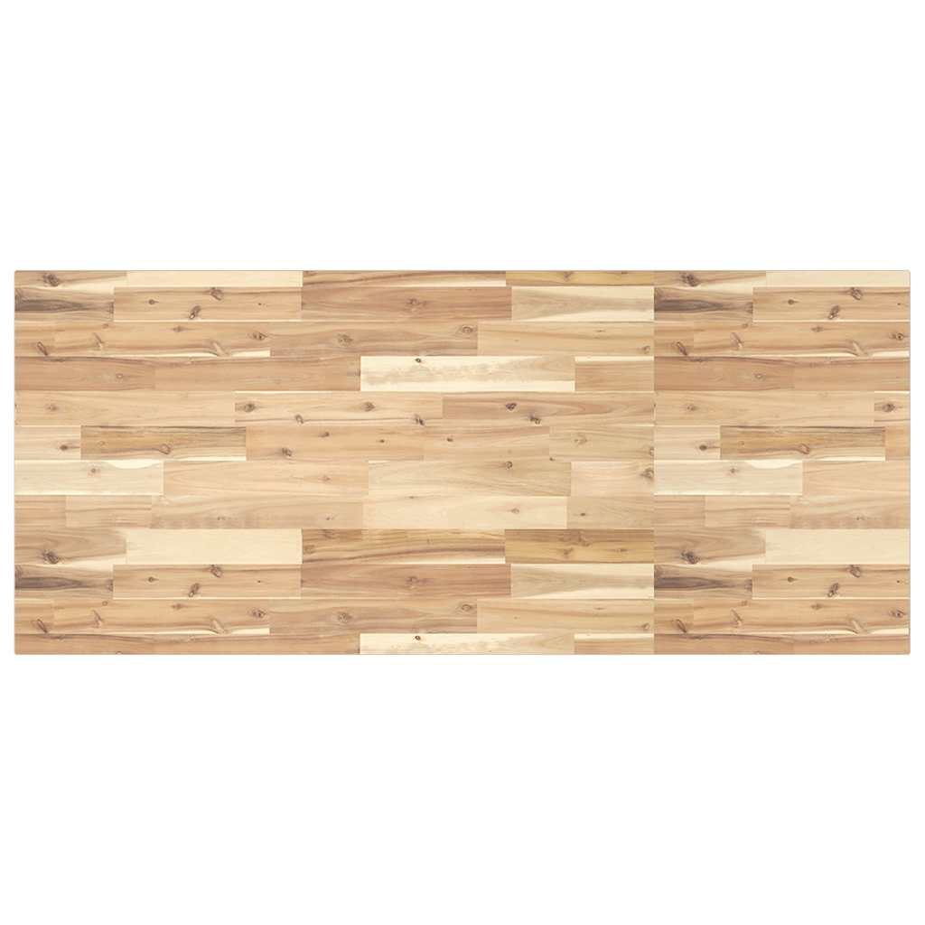Tafelblad Rechthoekig Massief Acaciahout 120 x 60 x 2 cm Naturel (onafgewerkt)