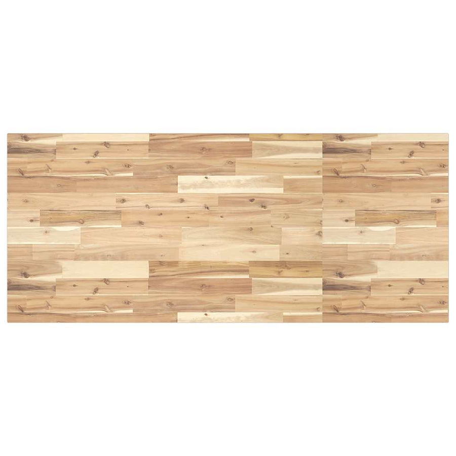 Tafelblad Rechthoekig Massief Acaciahout 140 x 60 x 2 cm Naturel (onafgewerkt)