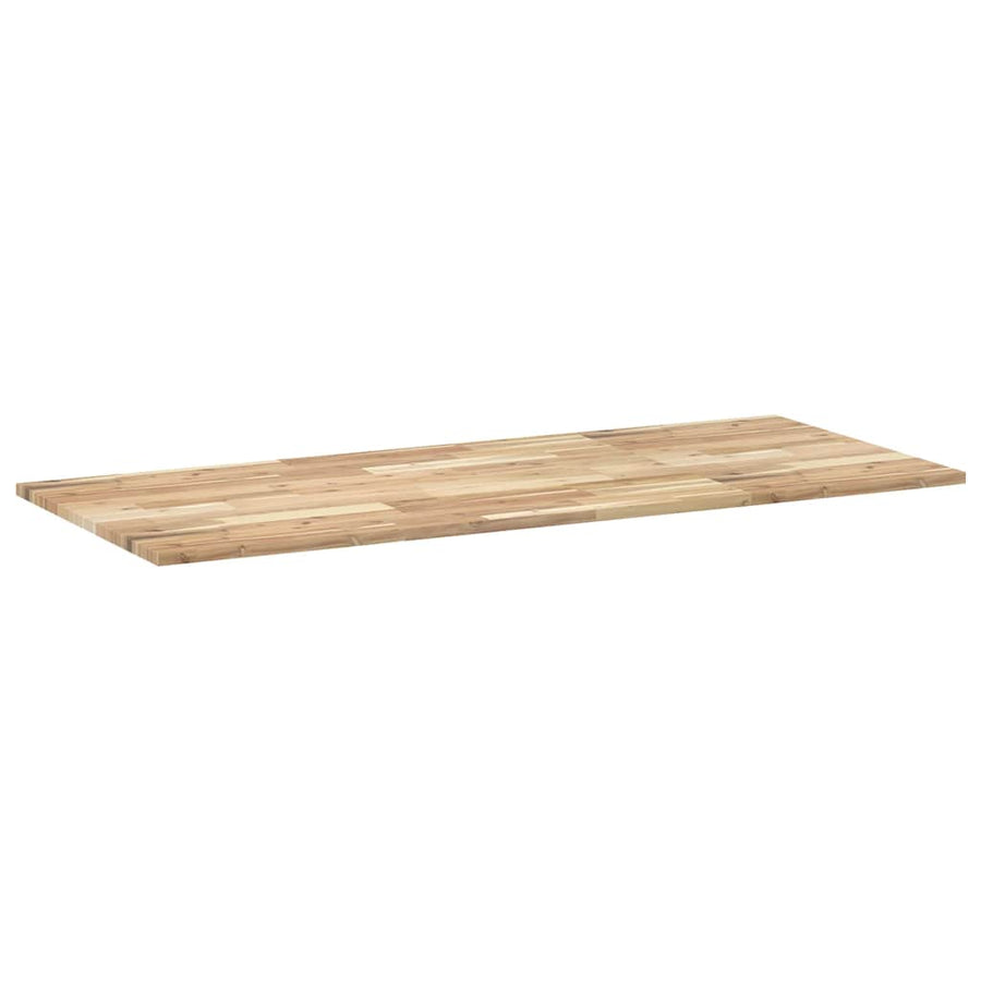 Tafelblad Rechthoekig Massief Acaciahout 140 x 60 x 2 cm Naturel (onafgewerkt)