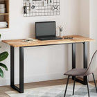 Tafelblad massief acaciahout 140x60x2 cm rechthoekig