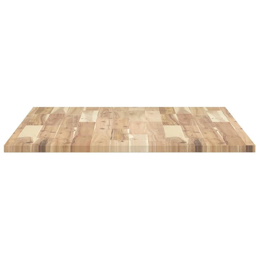 Tafelblad Rechthoekig Massief Acaciahout 100 x 70 x 2 cm Bruin
