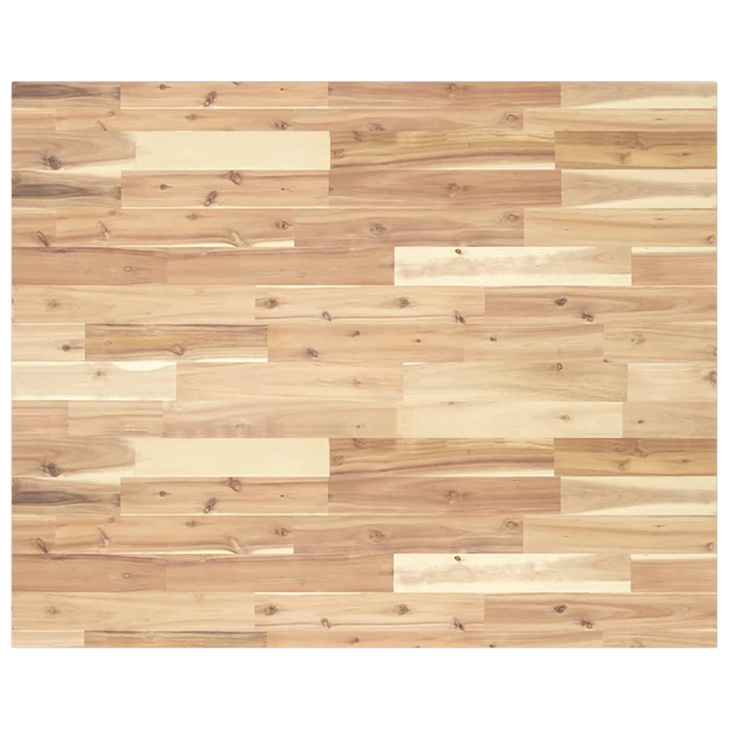 Tafelblad rechthoekig 100x80x2 cm massief acaciahout