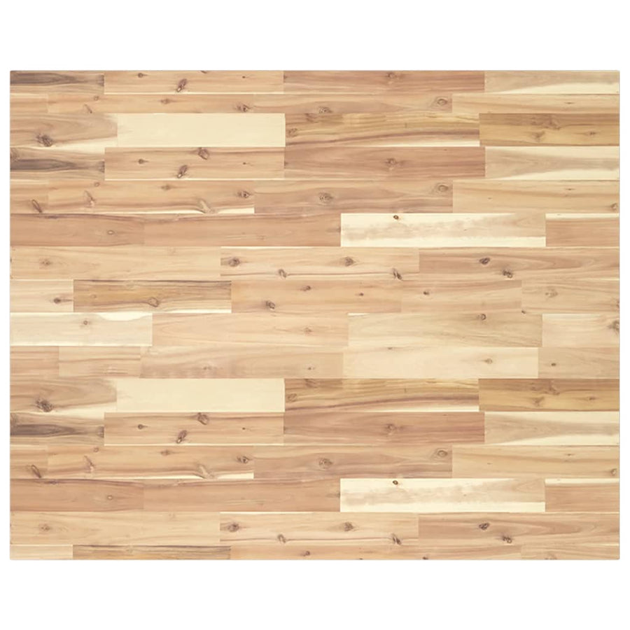 Tafelblad rechthoekig 100x80x2 cm massief acaciahout