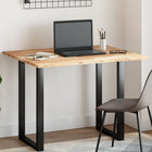 Rectangular table top 100x80x2 cm solid acacia wood