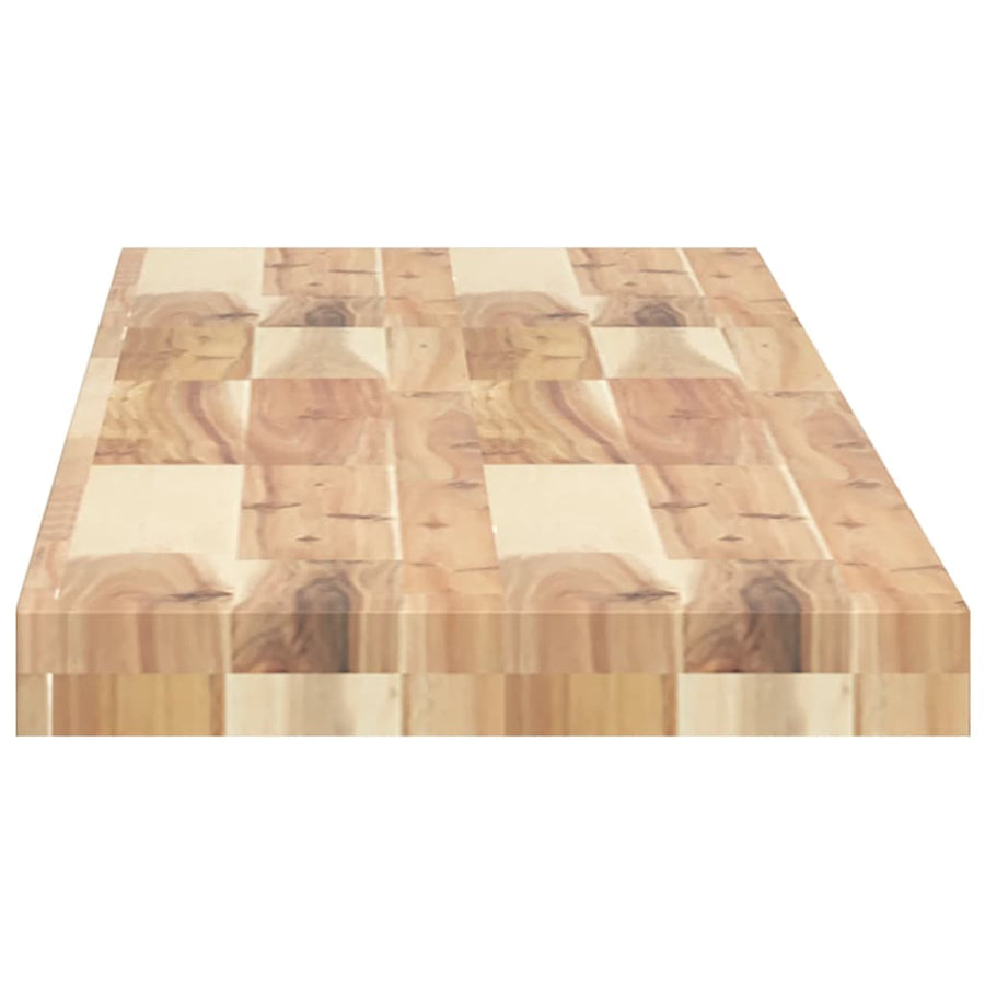 Tafelblad rechthoekig 120x30x4 cm massief acaciahout