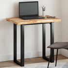 Rectangular tabletop 80x50x4 cm solid acacia wood