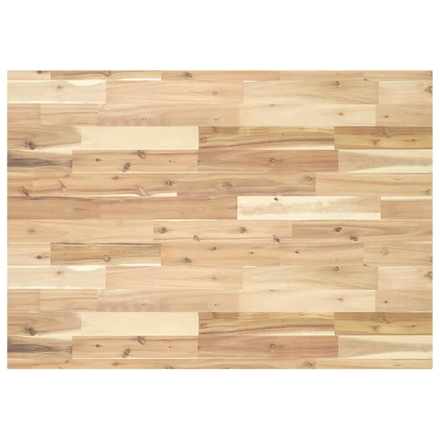 Tafelblad rechthoekig 80x70x4 cm massief acaciahout