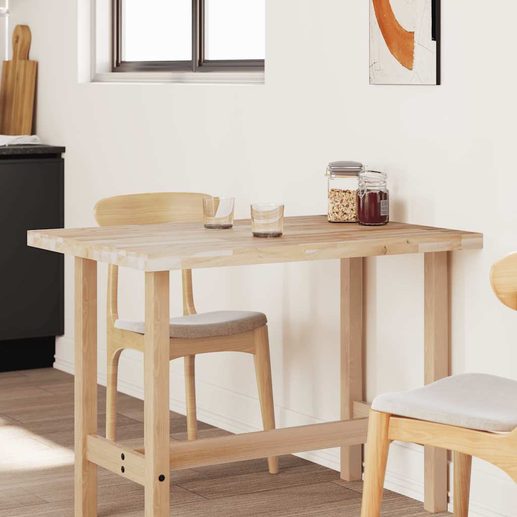 Tafelblad rechthoekig 120x70x4 cm massief acaciahout