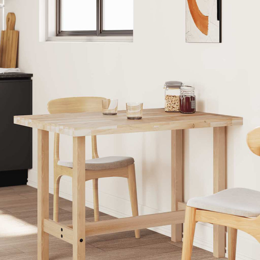 Tafelblad rechthoekig 120x70x4 cm massief acaciahout