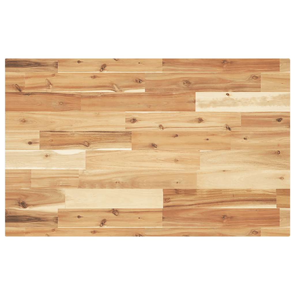 Tafelblad rechthoekig 120x50x4 cm massief acaciahout