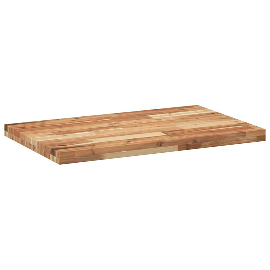 Tafelblad rechthoekig 120x50x4 cm massief acaciahout