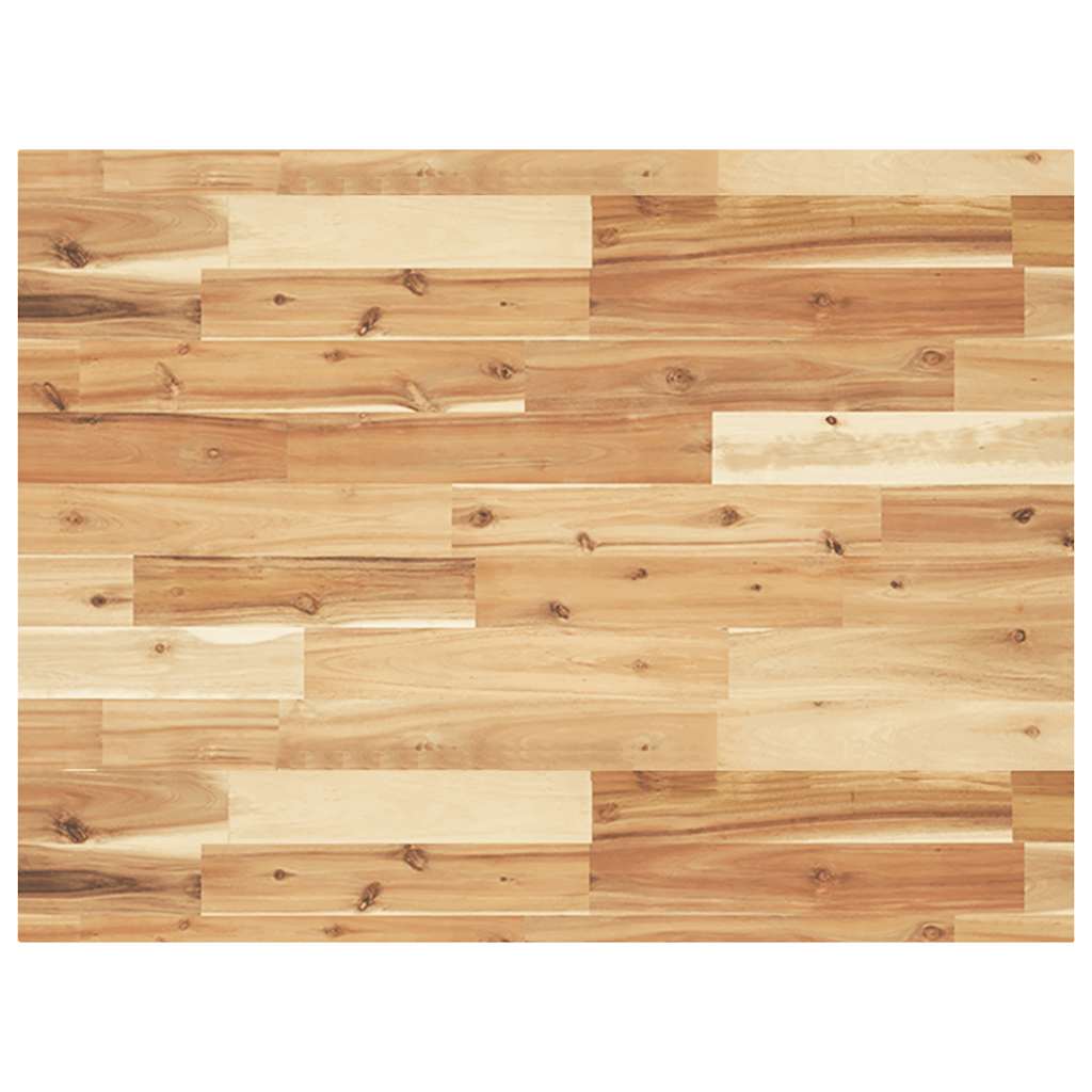 Tafelblad rechthoekig 80x60x4 cm massief acaciahout