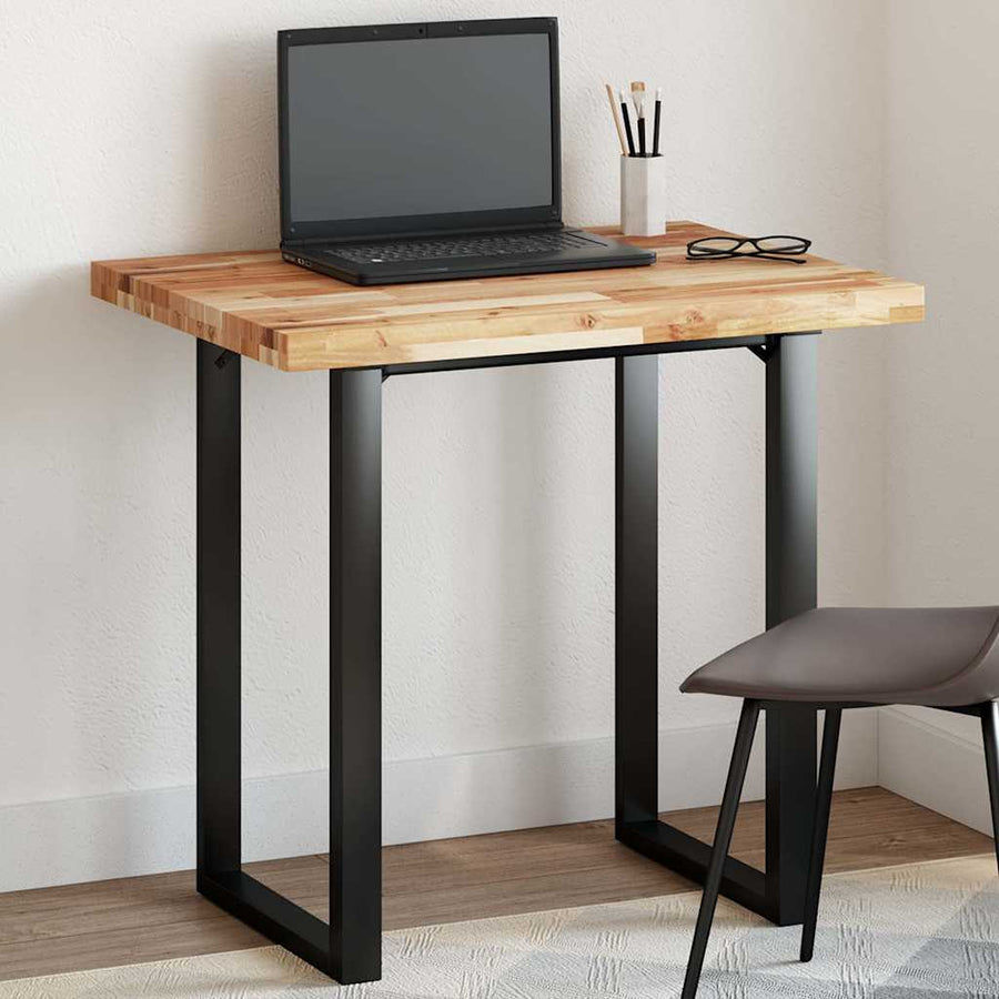 Tafelblad rechthoekig 80x60x4 cm massief acaciahout