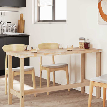 Tafelblad rechthoekig 140x60x4 cm massief acaciahout